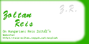 zoltan reis business card